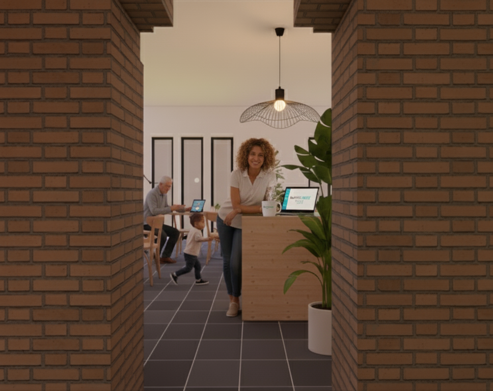 De vernieuwde inkomhal van de ZorgToren